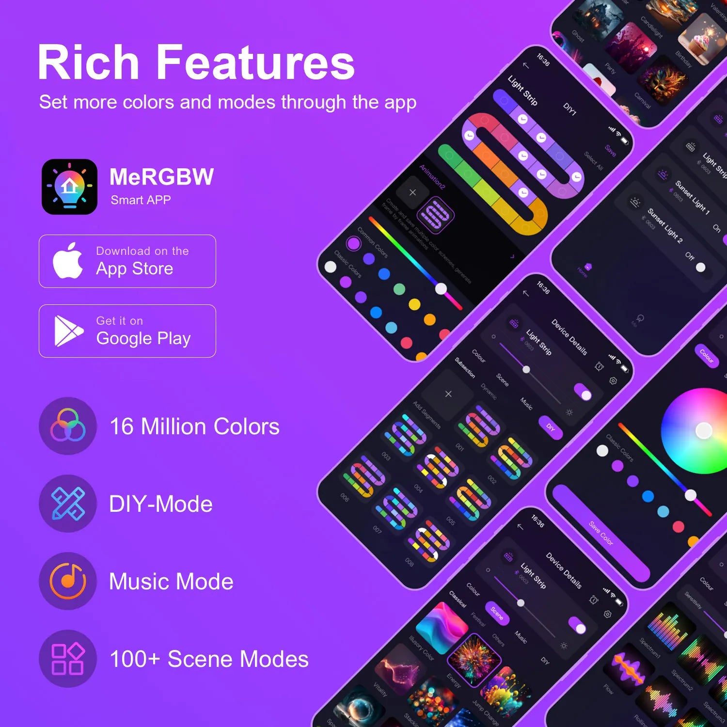 ⭐ RGB Neon Strip Lights – Ultimate Room Glow Setup