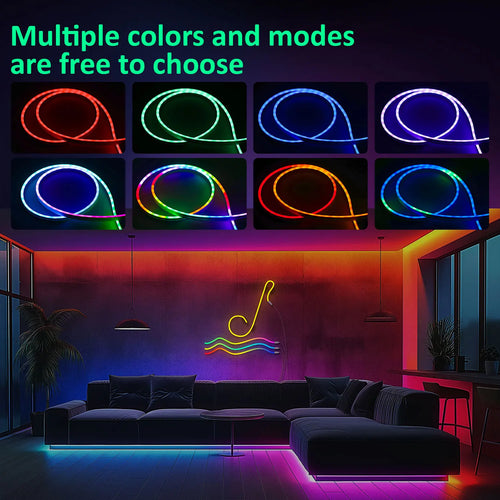 ⭐ RGB Neon Strip Lights – Ultimate Room Glow Setup